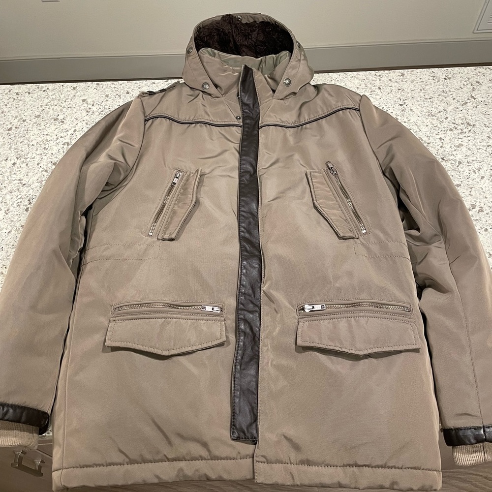KOOPLES Parka down-lined jacket shearling-lined hood